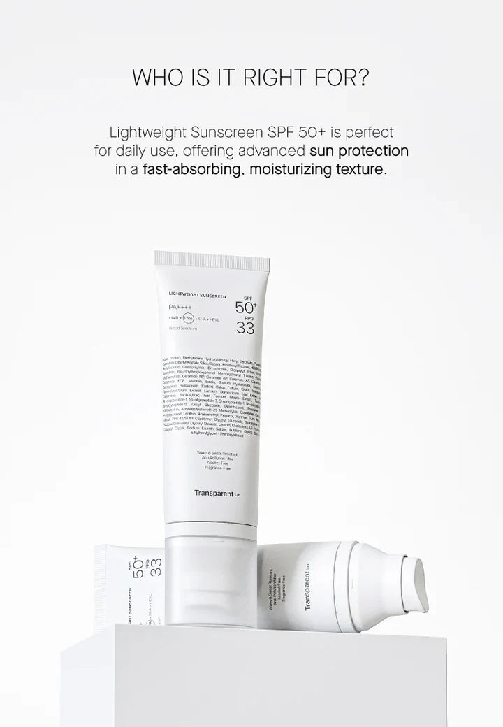 Lightweight Sunscreen SPF50