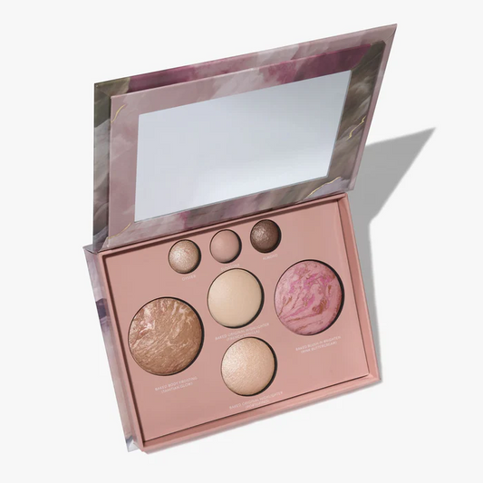 (🔥Hot Sale )All-in-One Baked Face Palette | Highlight, Contour & Blush